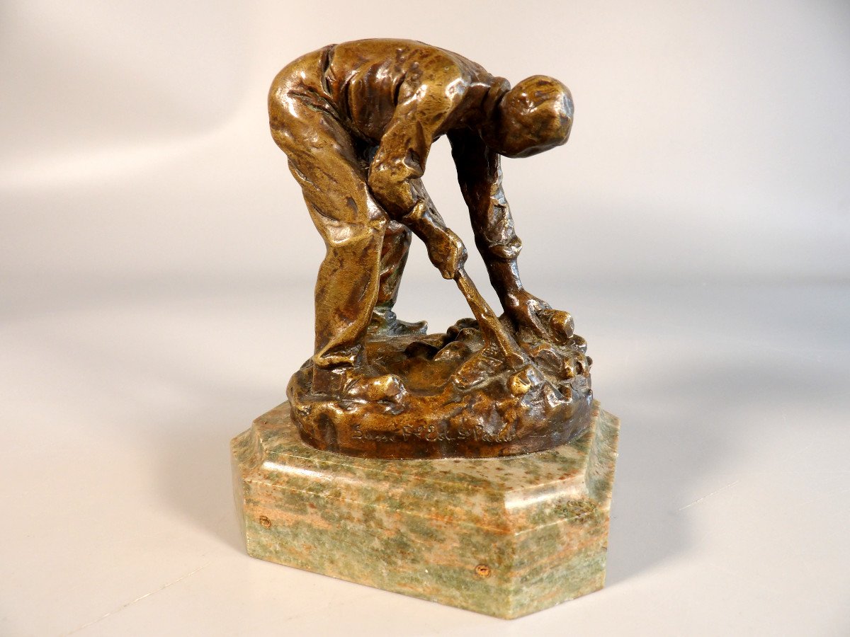 Bronze sur Socle en Marbre "Le Paysan" par Jules DALOU