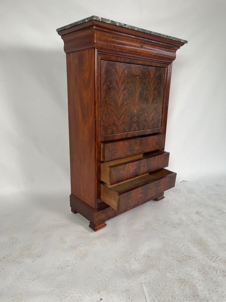 Louis Philippe Mahogany Secretary -photo-3