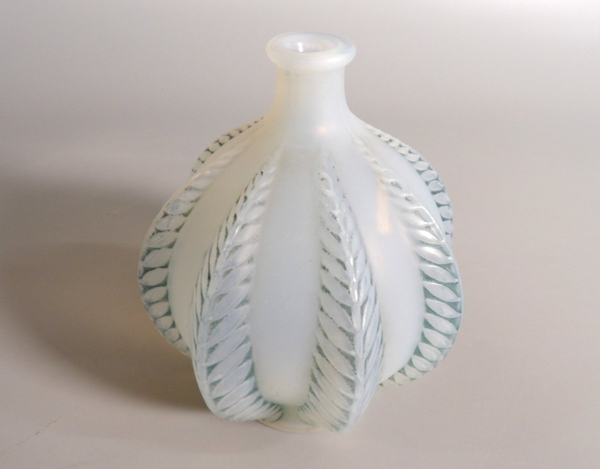 "malines" Vase From 1924 - Signed René Lalique - France-photo-2