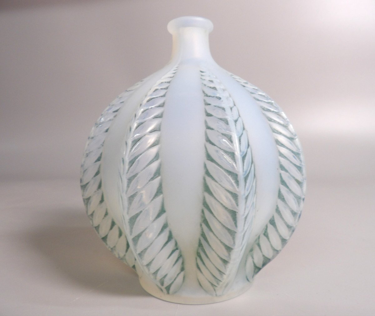 "malines" Vase From 1924 - Signed René Lalique - France-photo-4