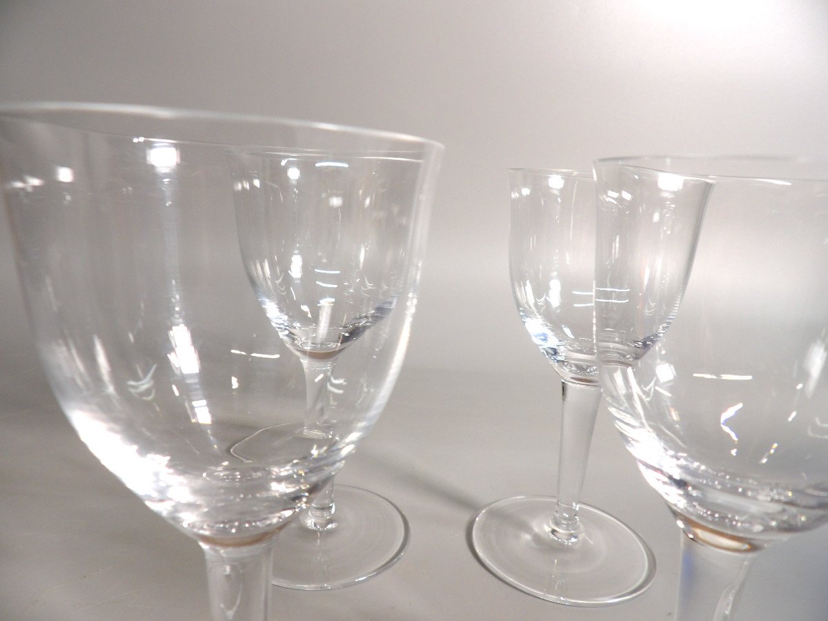 Ensemble de 4 Verres à Vin en Cristal de Bohème - Maison MOSER-photo-3