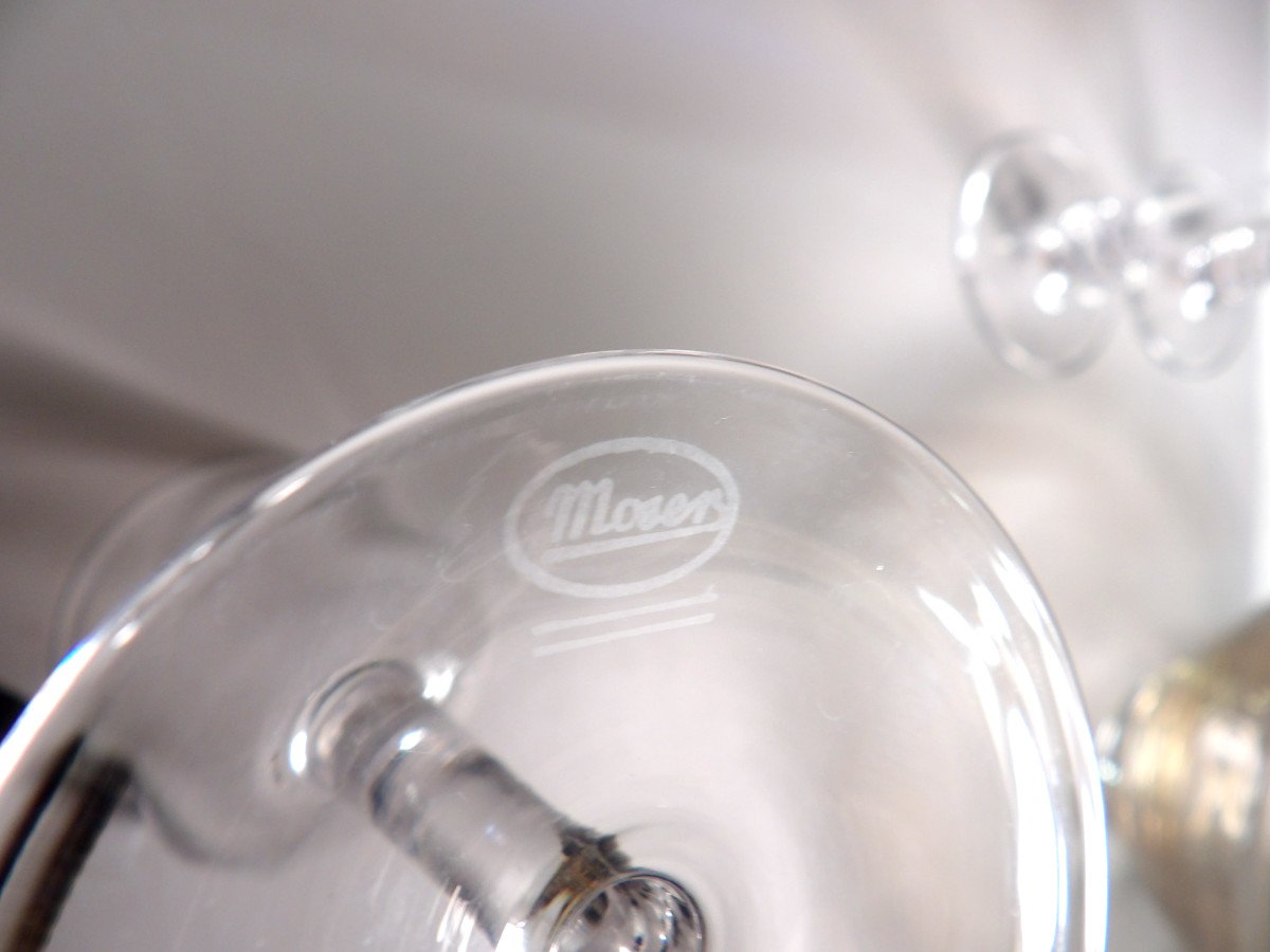 Ensemble de 4 Verres à Vin en Cristal de Bohème - Maison MOSER-photo-1