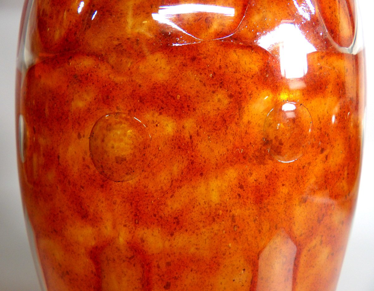 Grand vase en Verre moulé pressé Translucide par VERLYS-photo-3