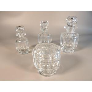 Ensemble de Toilette 4 Pièces en Cristal par BACCARAT - Modèle Malmaison