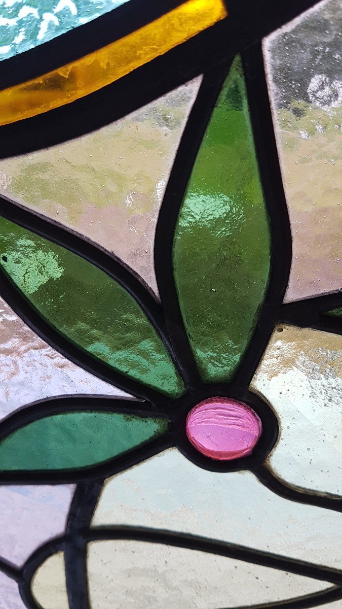 Art Nouveau Stained Glass Window-photo-2