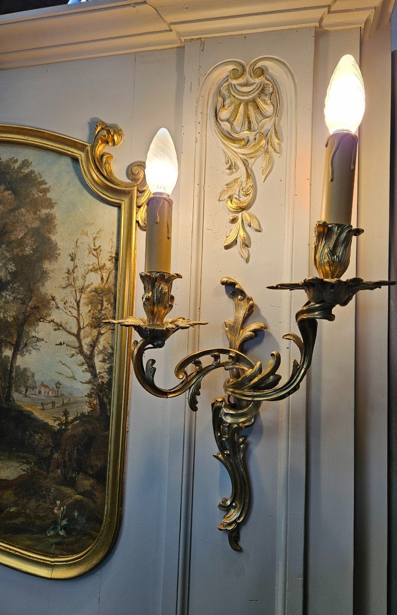 Trumeau Woodwork - 19th Time With Light Sconces-photo-3