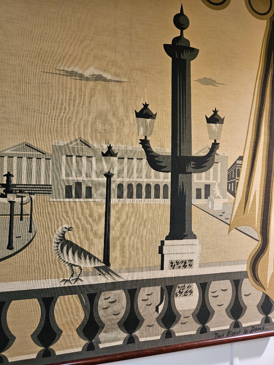 Jean Picart Le Doux Tapestry - Place De La Concorde - Year 50 --photo-1