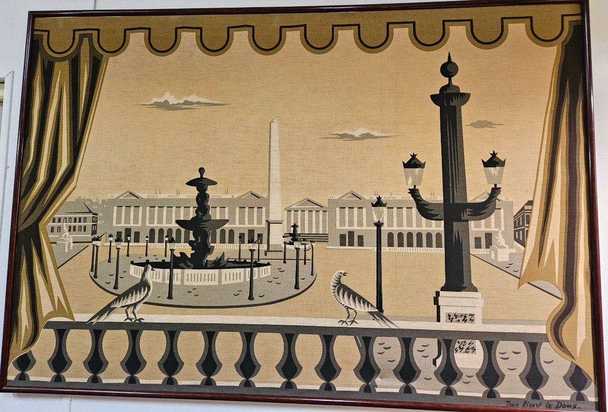 Jean Picart Le Doux Tapestry - Place De La Concorde - Year 50 --photo-8