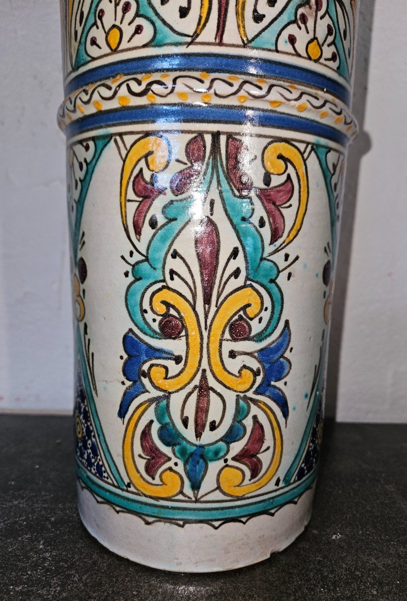 Large Moroccan Vase - Fez - Late 19th --photo-2