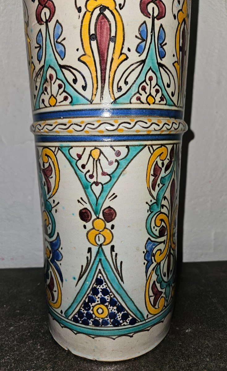 Large Moroccan Vase - Fez - Late 19th --photo-4