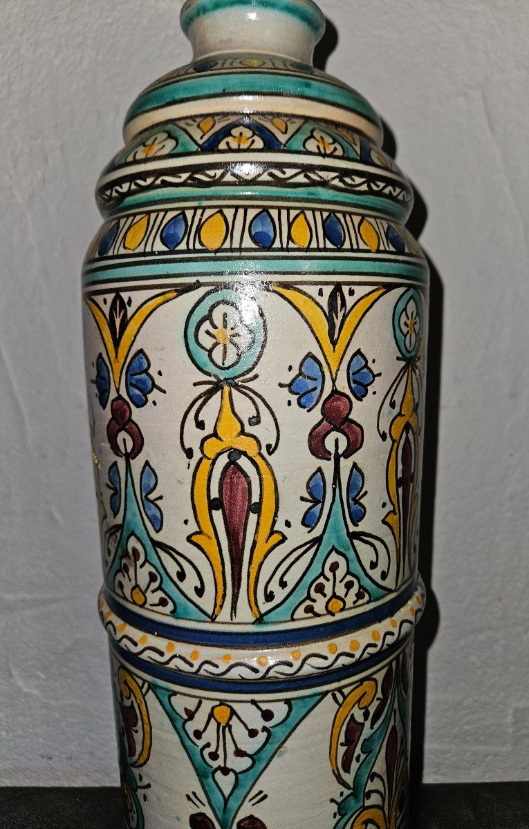 Large Moroccan Vase - Fez - Late 19th --photo-5