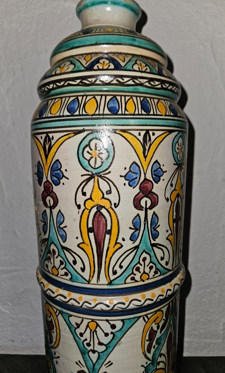 Large Moroccan Vase - Fez - Late 19th --photo-6