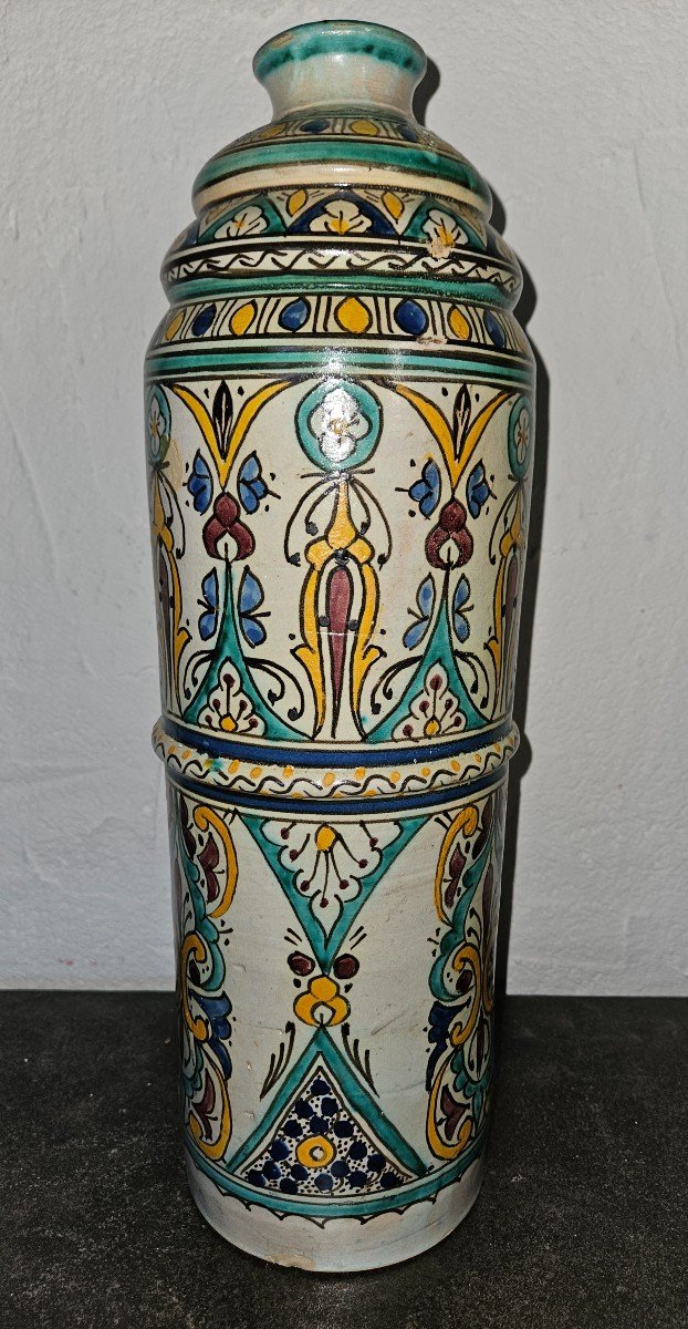 Large Moroccan Vase - Fez - Late 19th --photo-7