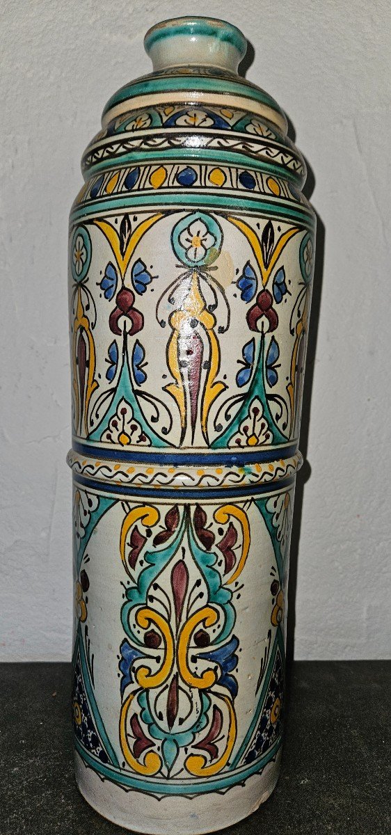 Large Moroccan Vase - Fez - Late 19th --photo-8