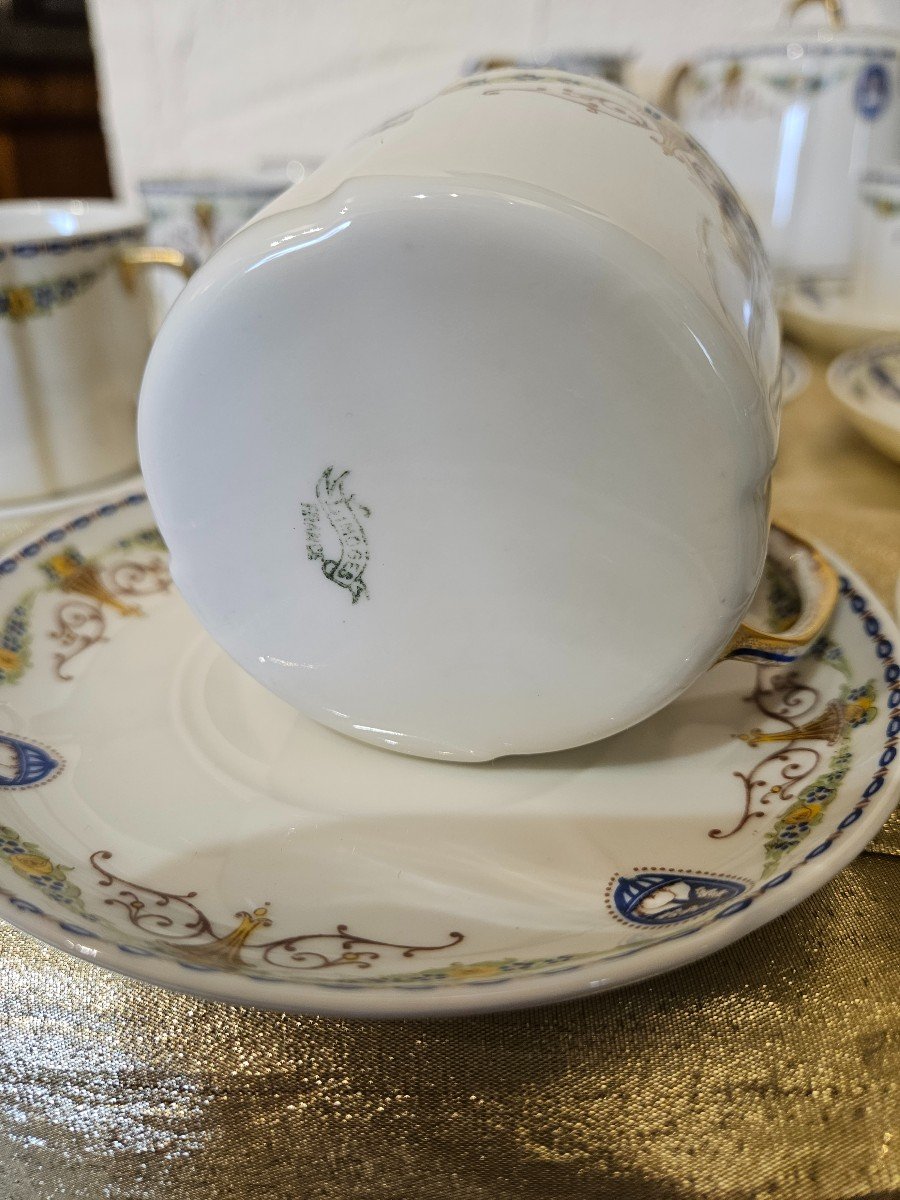 Service à Thé Ou à Café  En Porcelaine De Limoges  -  époque 20ème --photo-3