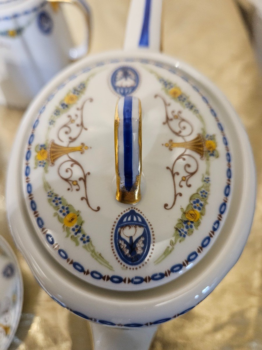 Service à Thé Ou à Café  En Porcelaine De Limoges  -  époque 20ème --photo-5