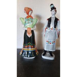 Hollohaza Porcelain Statuettes - Hungary
