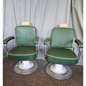 Pair Of Gallia Barber Armchairs - Circa 1940