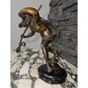 Bronze Sculpture Dancing Bacchus - Late 19th Century -