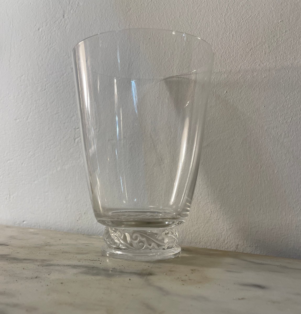 6 Verres Cristal Gobelets  St Hubert Marc Lalique Grand Modèle-photo-3