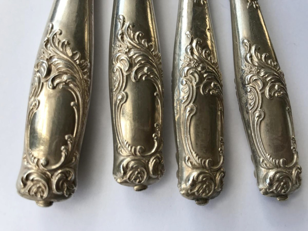 Silverware: 4 Pieces Out Of Work Or Mignardises Silver Orf. Ravinet-denfert-photo-4