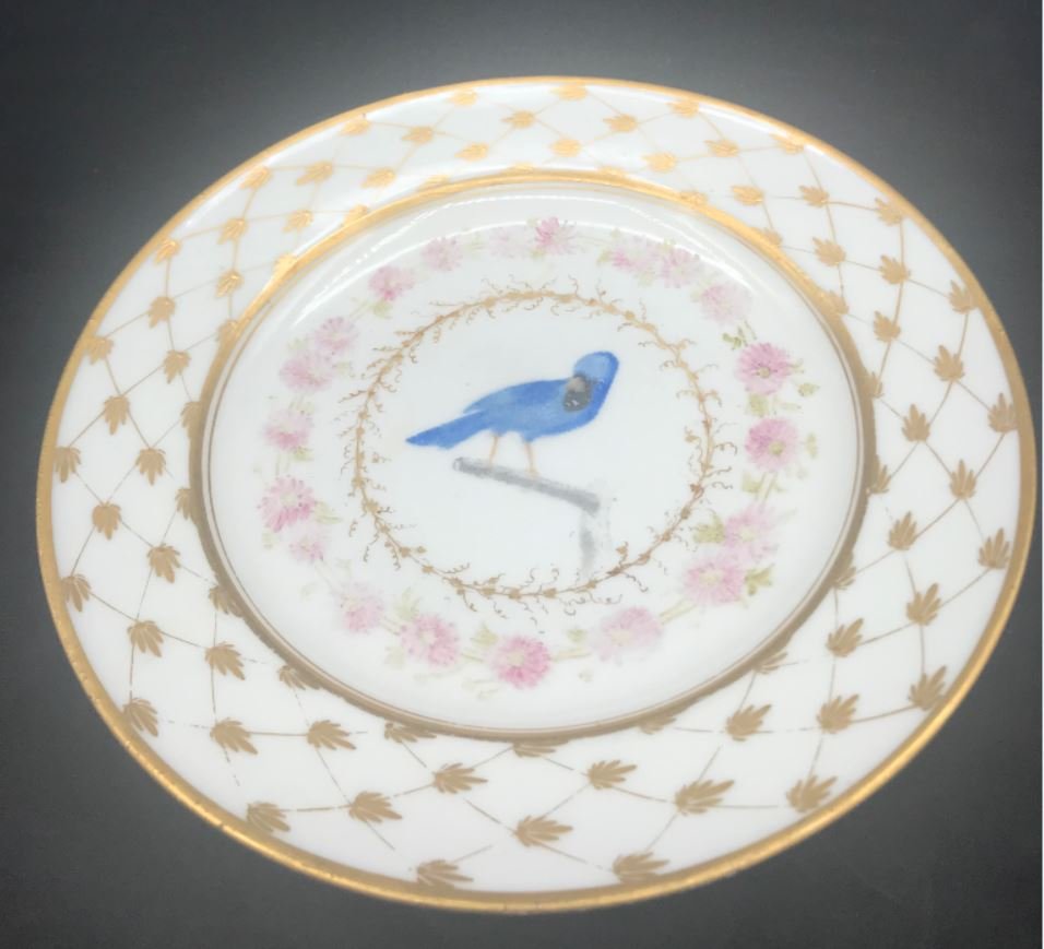 Assiette En Porcelaine Fin XVIII° Marque : Dagoty 