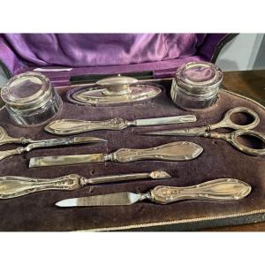 Complete Manicure Set 9 Pieces - Sterling Silver -anglais