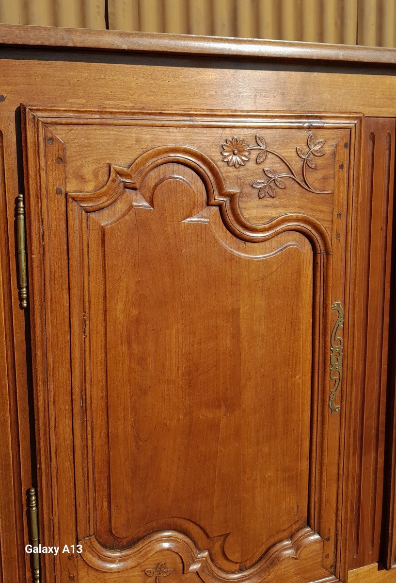 Sideboard In Cherry Louis XV Style, XX Period-photo-3