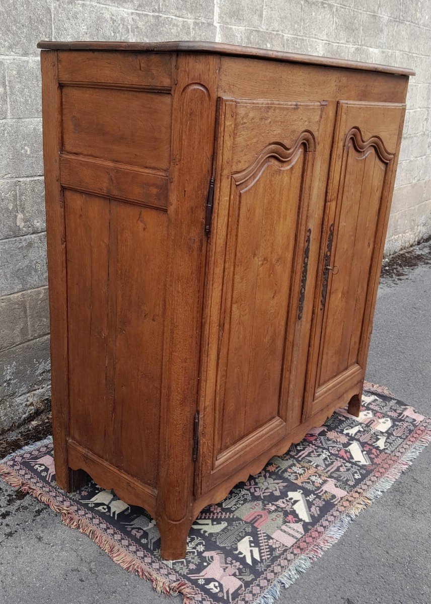 Petite Armoire Dite"3/4" En Chêne Louis XIV,d'époque 18ème. -photo-2