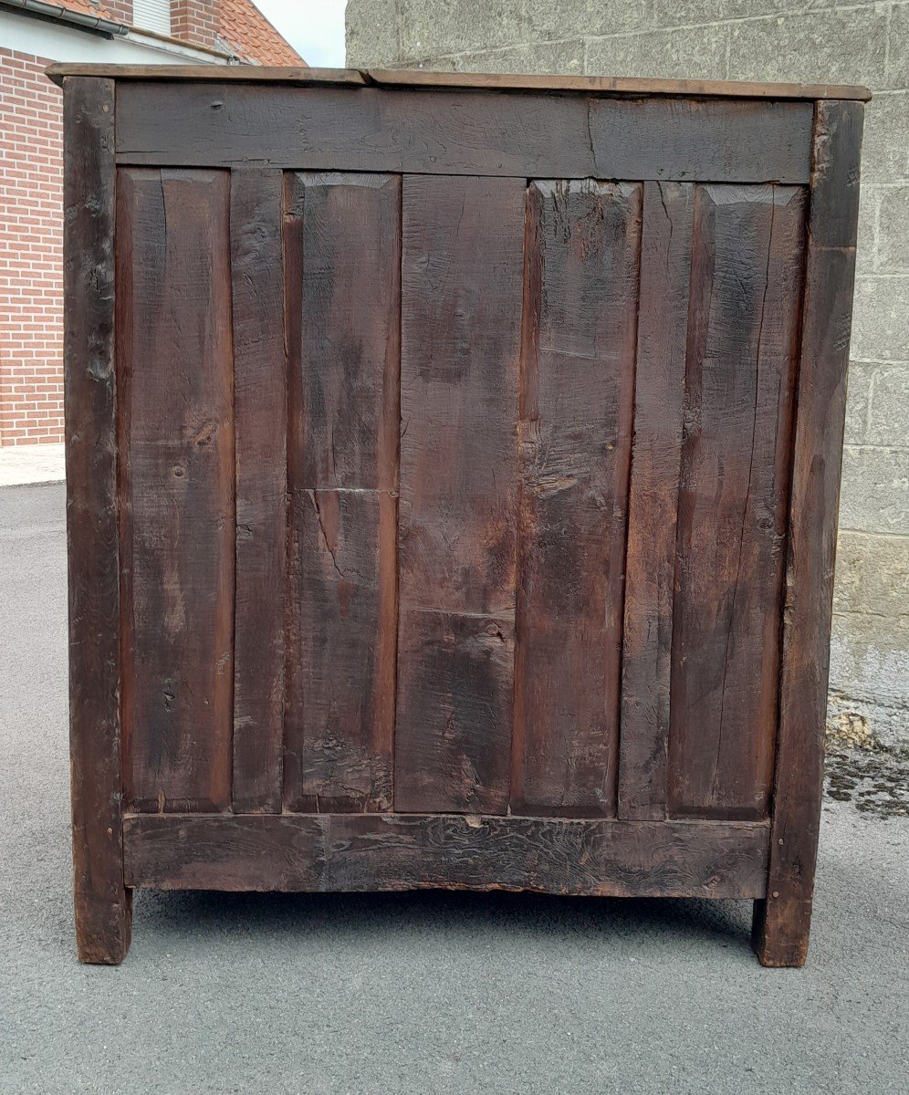 Petite Armoire Dite"3/4" En Chêne Louis XIV,d'époque 18ème. -photo-3