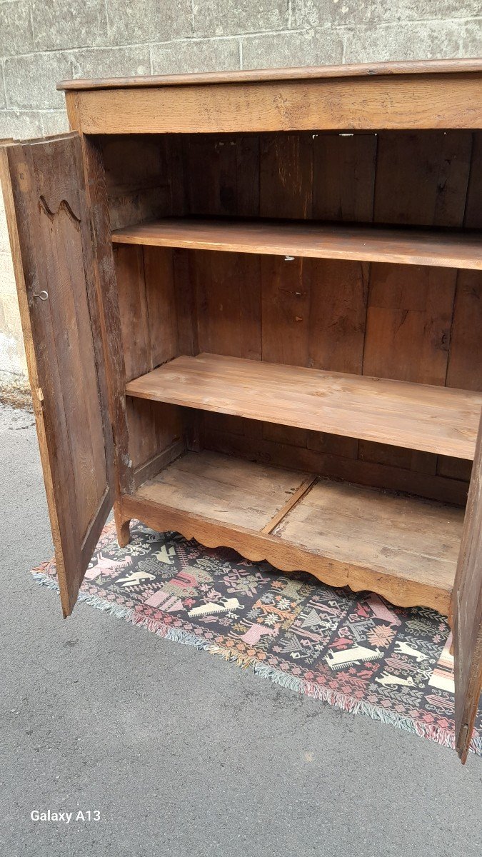 Petite Armoire Dite"3/4" En Chêne Louis XIV,d'époque 18ème. -photo-1