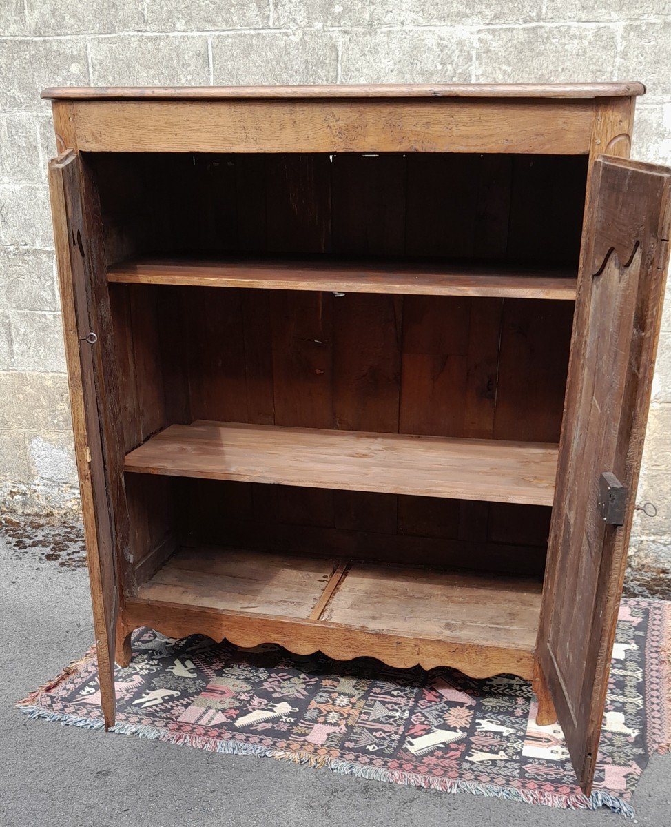 Petite Armoire Dite"3/4" En Chêne Louis XIV,d'époque 18ème. -photo-3