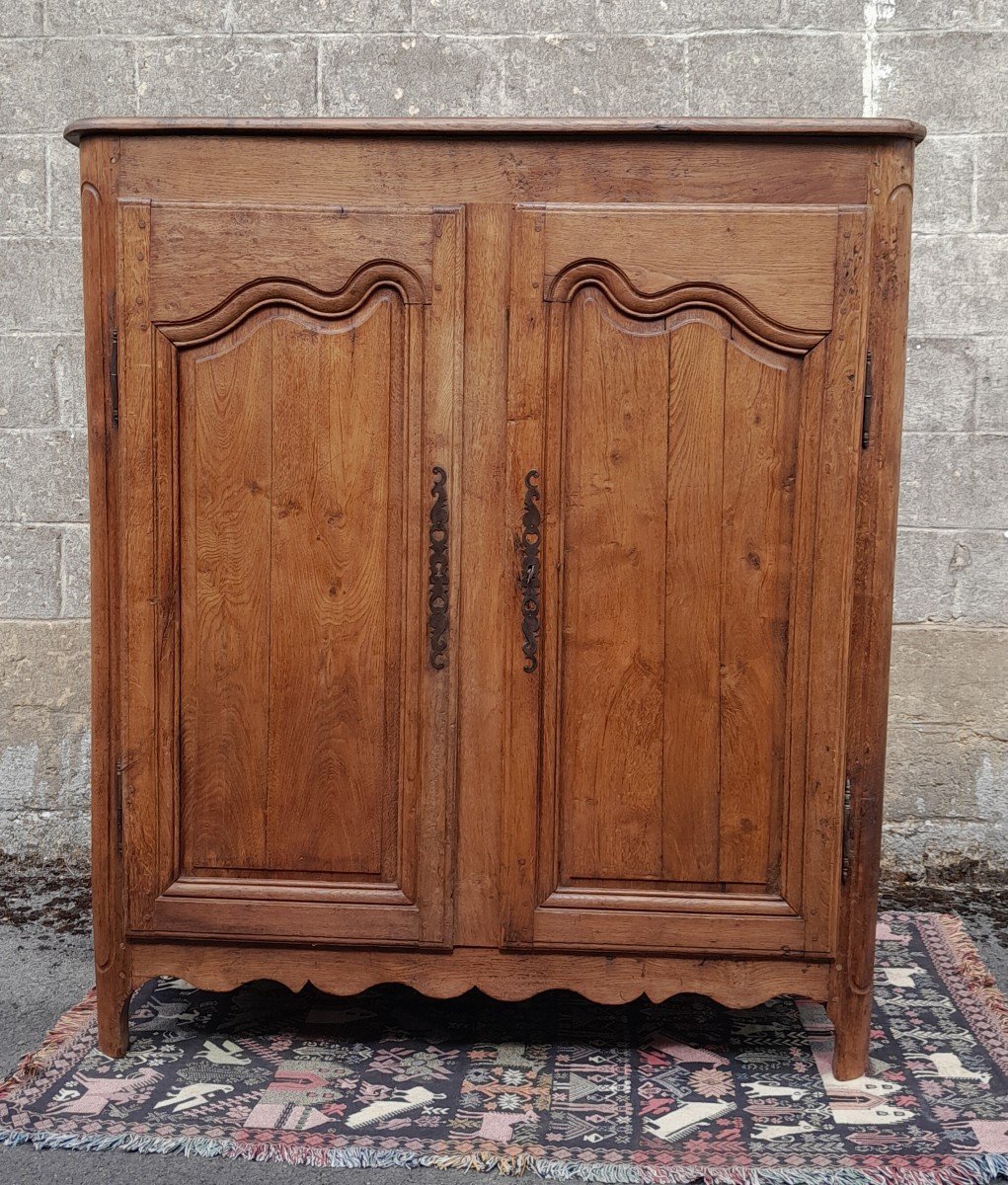 Armoire 2 portes Stéphane réalisée en Chêne Massif de style Louis Philippe