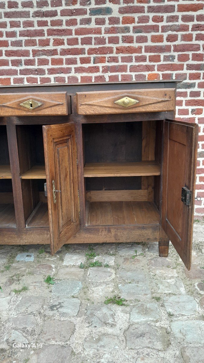 Oak Sideboard, 19th Century Restoration Period -photo-2