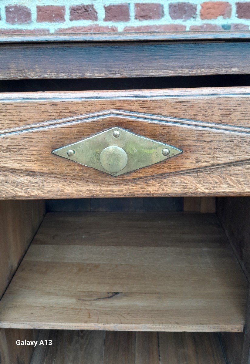 Oak Sideboard, 19th Century Restoration Period -photo-7