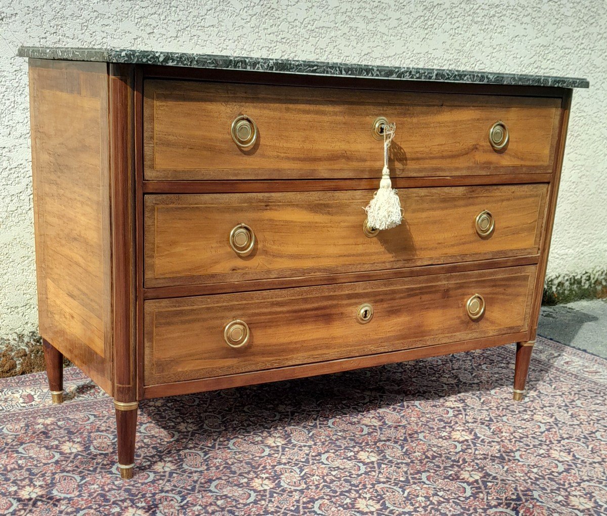 Louis XVI, 18th Century Satin Mahogany Commode -photo-2