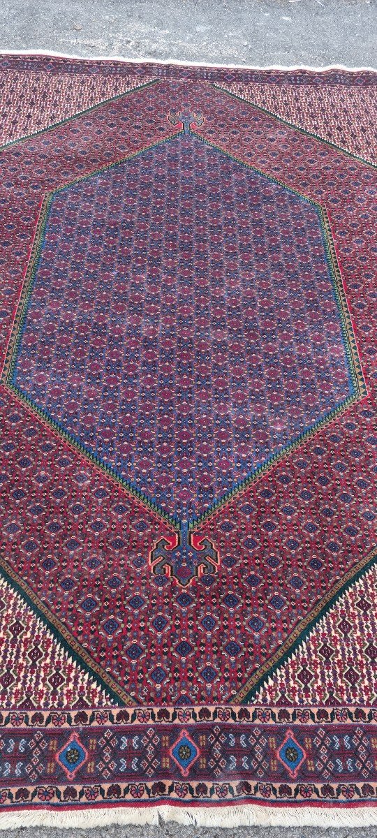 Tapis Persan Noué Main époque XXème -photo-3