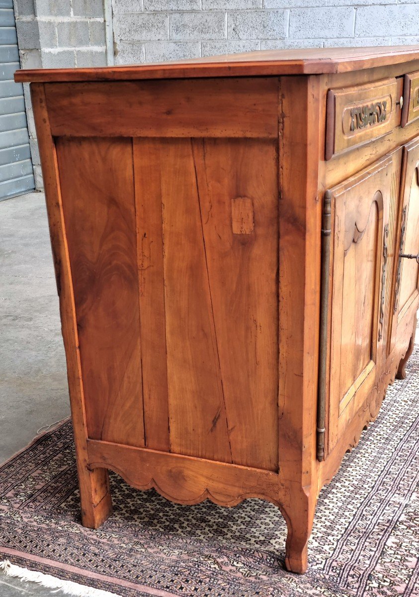 Low Buffet Two Doors In Cherry Wood, Louis XV Period, 18th -photo-2