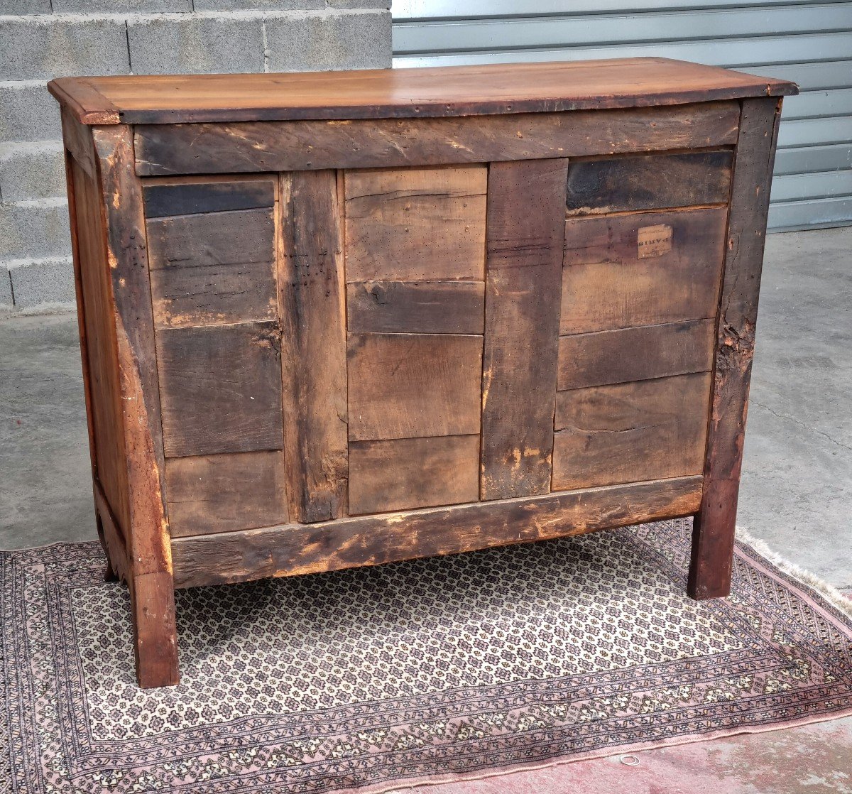 Low Buffet Two Doors In Cherry Wood, Louis XV Period, 18th -photo-5