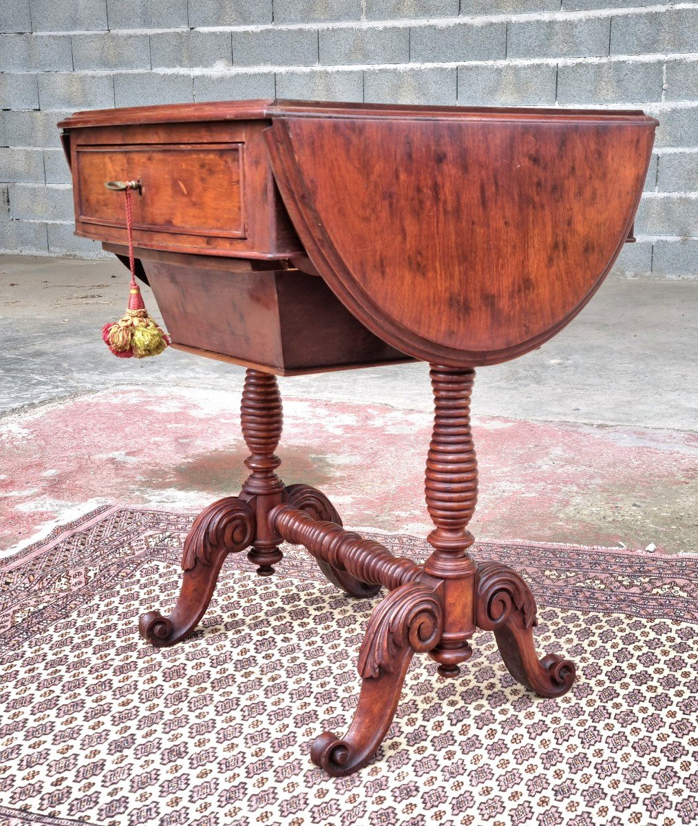 Worker With Shutters, In Mahogany, Napoleon III Period, 19th. -photo-3