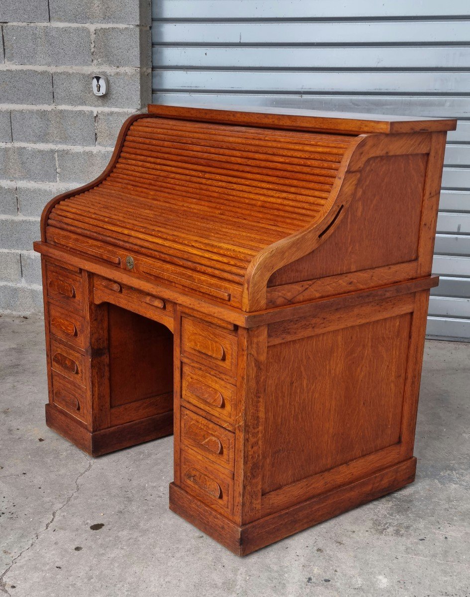 American Oak Desk, 20th Century -photo-2