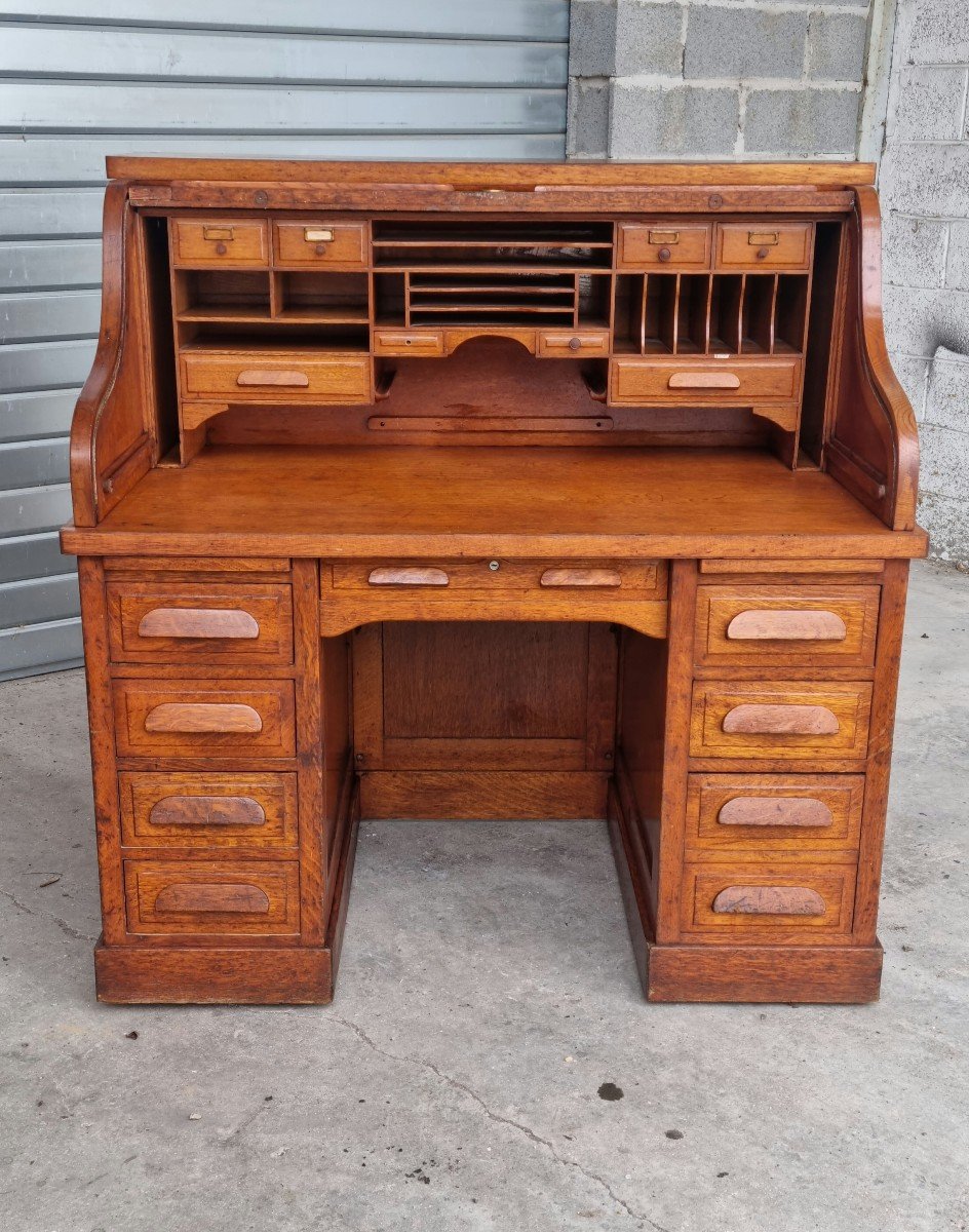 American Oak Desk, 20th Century -photo-2