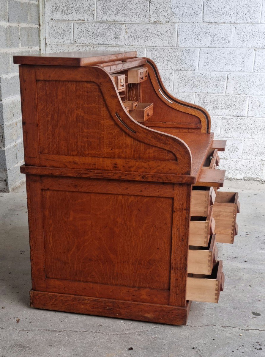 American Oak Desk, 20th Century -photo-6