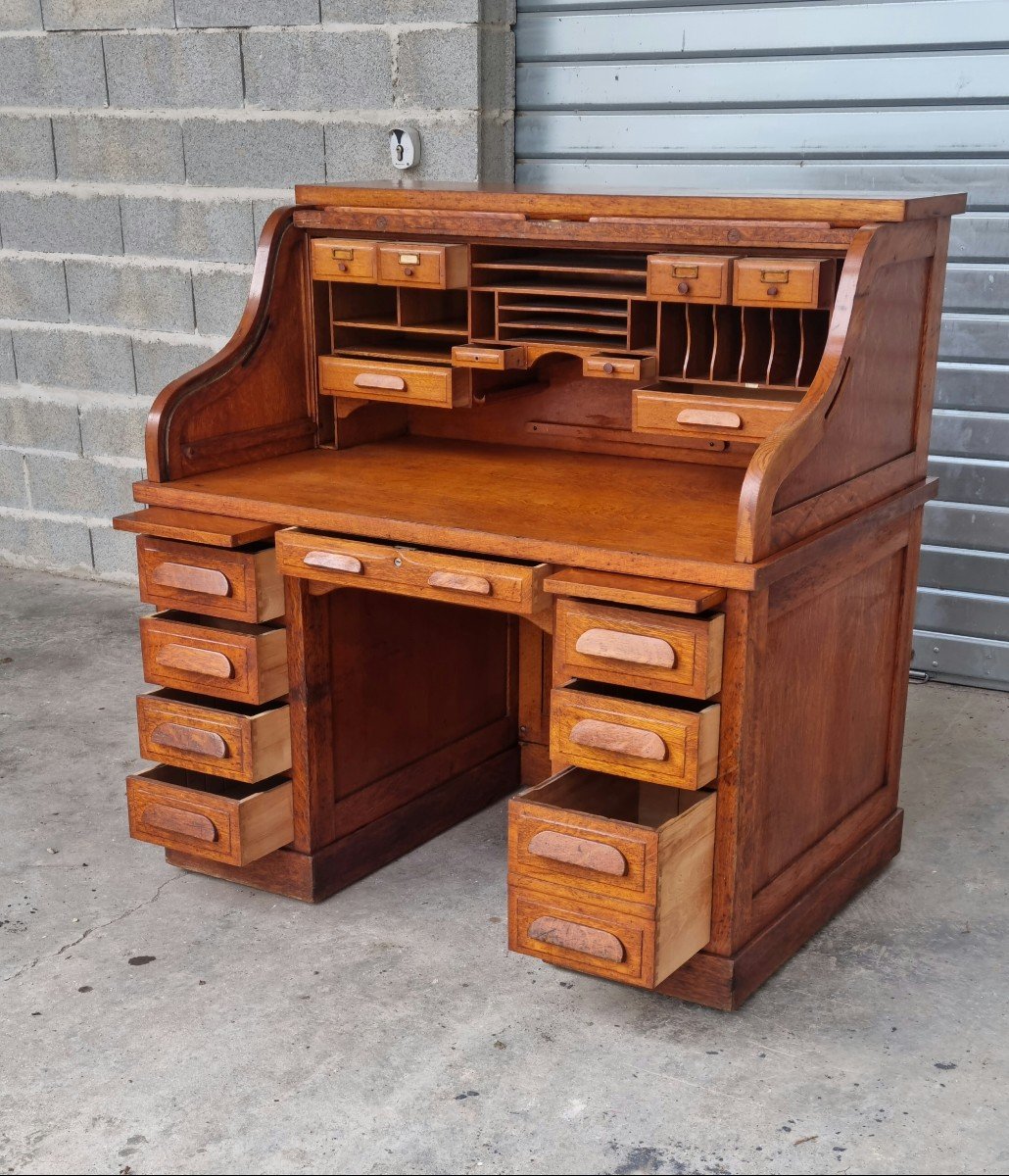 American Oak Desk, 20th Century 