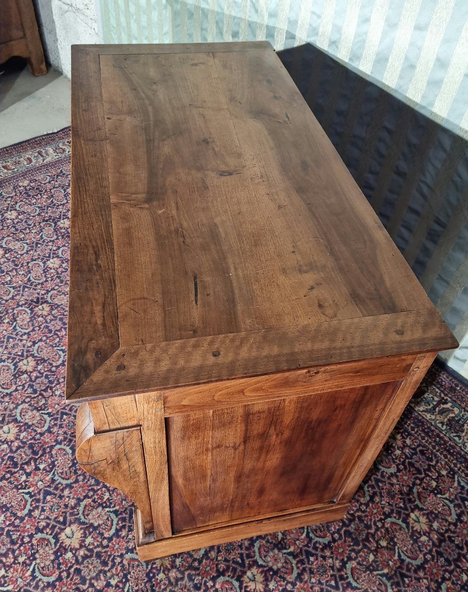 Restoration Walnut Chest Of Drawers, 19th Century. -photo-4