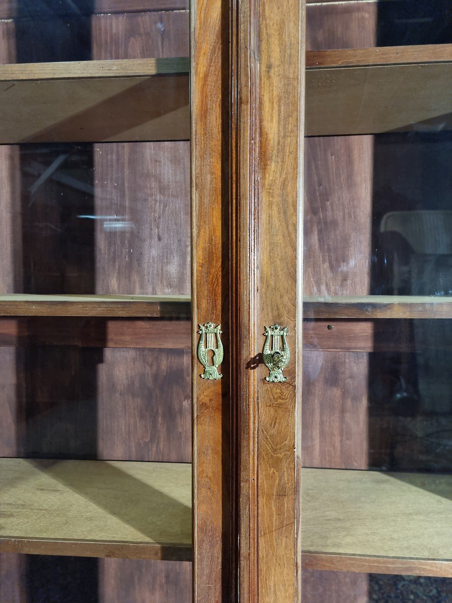 Empire Style Mahogany Bookcase, 20th Century. -photo-3