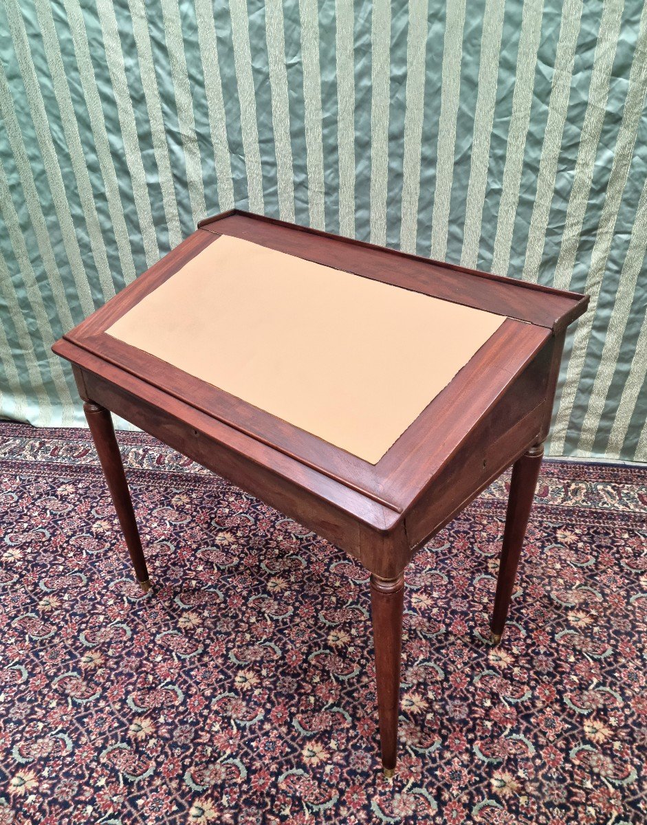 Restoration Mahogany Writing Desk, 19th Century. -photo-2