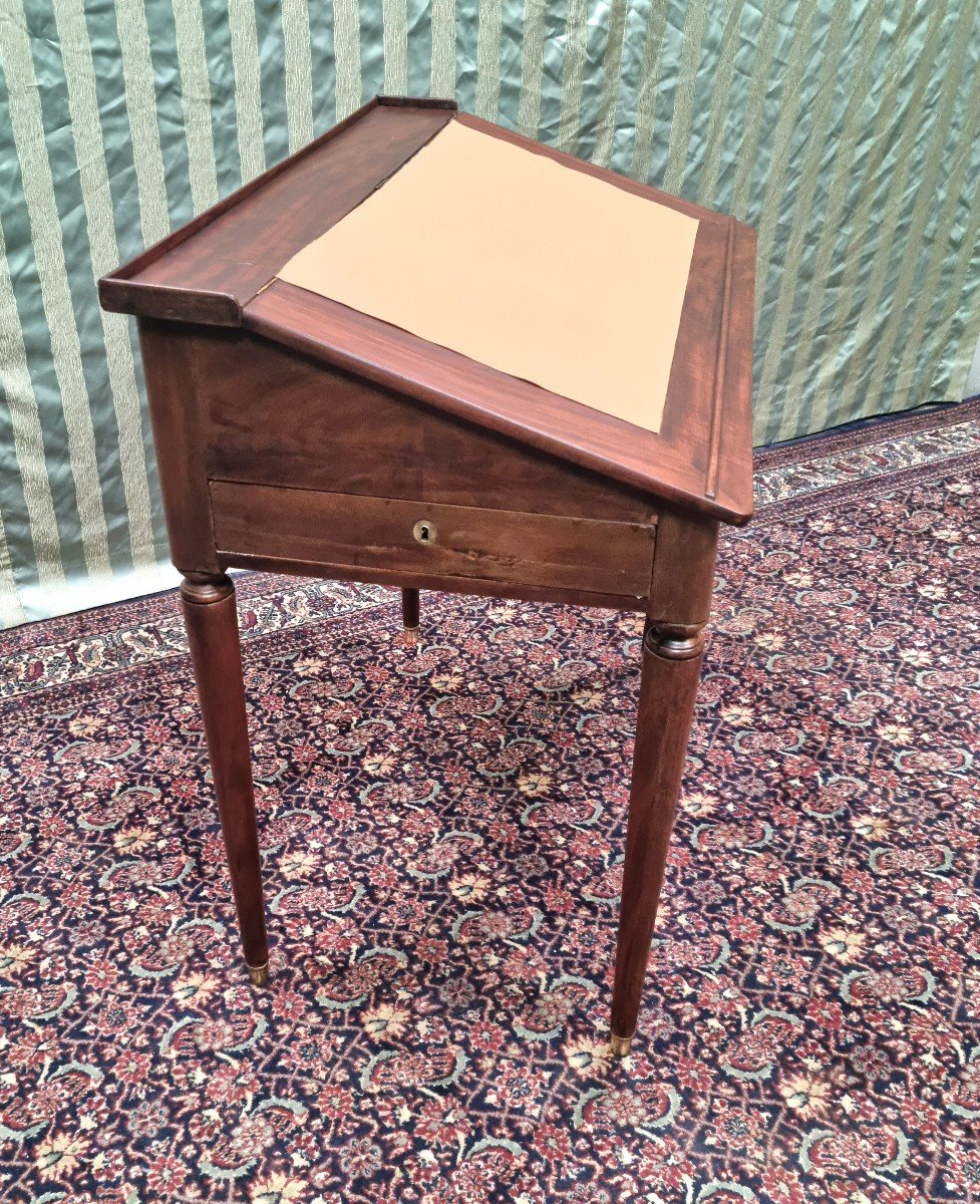 Restoration Mahogany Writing Desk, 19th Century. -photo-3