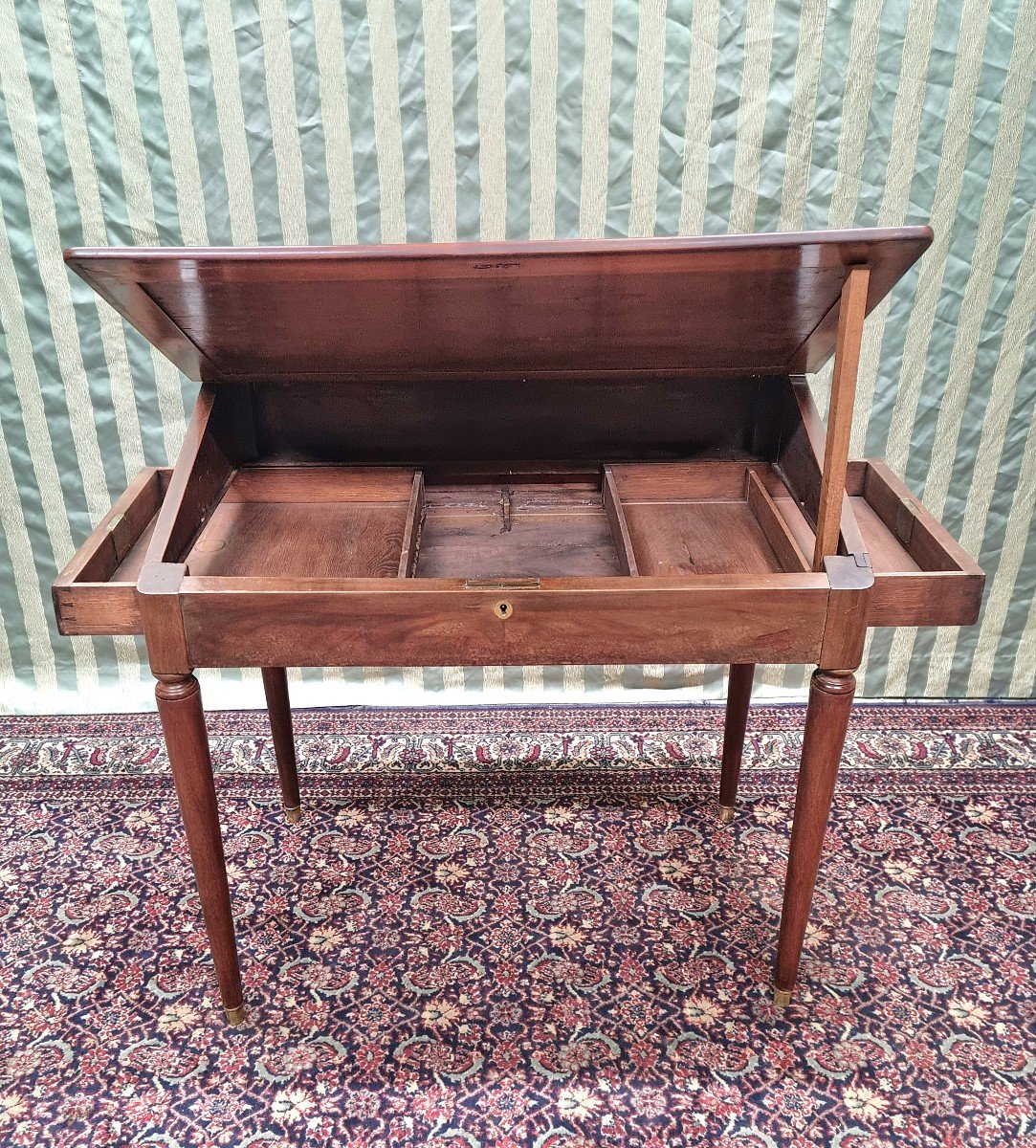 Restoration Mahogany Writing Desk, 19th Century. -photo-1