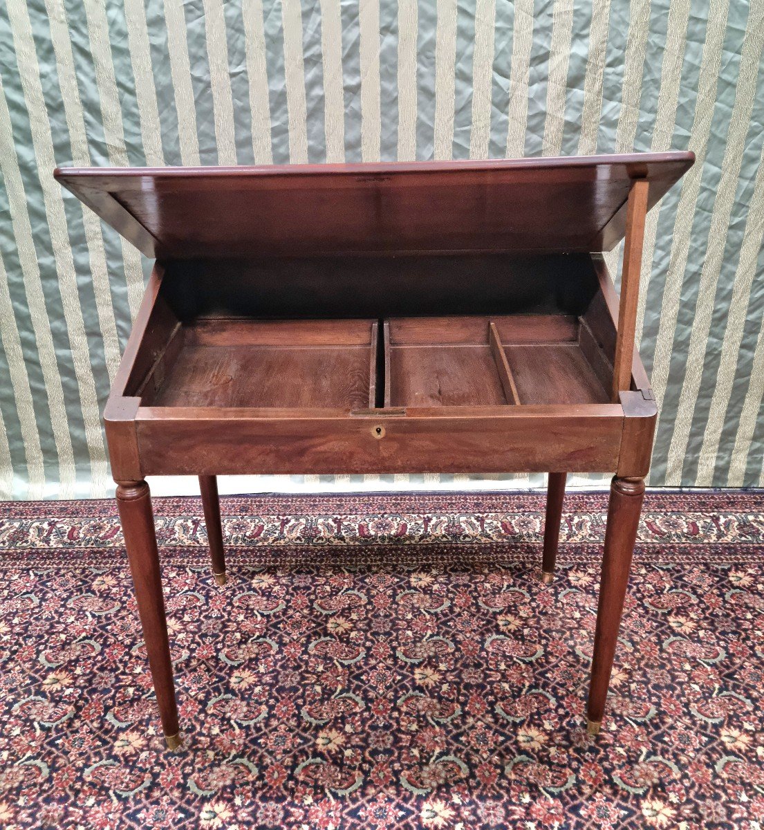 Restoration Mahogany Writing Desk, 19th Century. -photo-2